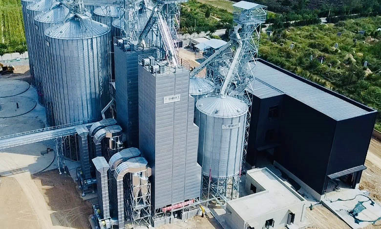 2x300 ton grain drying plant, China